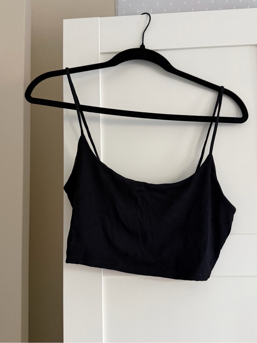 Zara Black Crop Top -  Size L